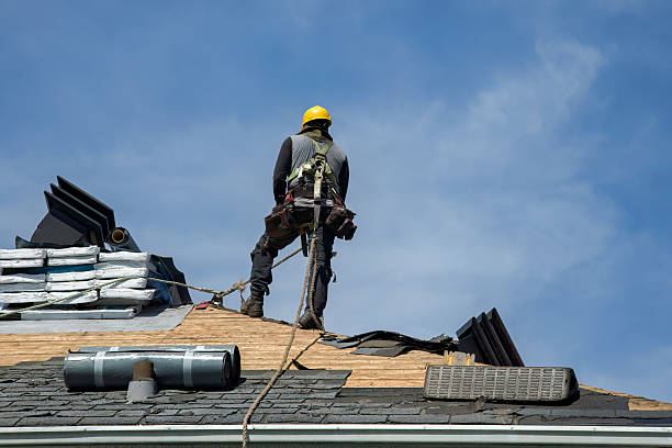 Professional Flat Roof Repair technician working in Manvel, TX